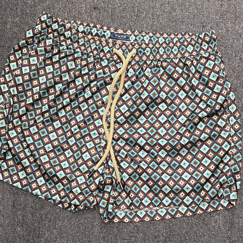 Stylish Geometric Swim Trunks